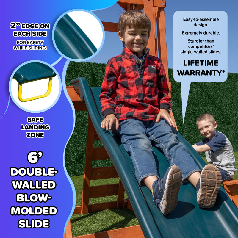 Sportspower Scottsdale Wooden Swing Set with Lifetime Warranty on